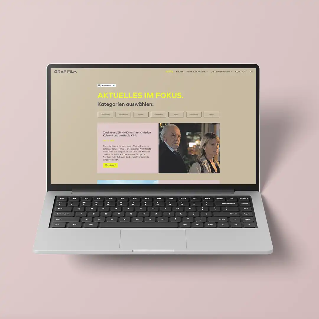 Webseite Graf Film