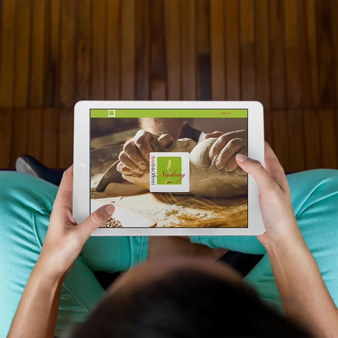 Biobäckerei Nadrag Webseite